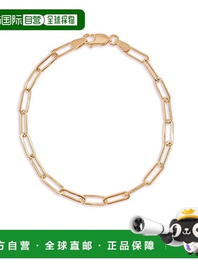 自营 sabrina14k 金回形针链式手链 - 玫瑰色 美国奥莱直发