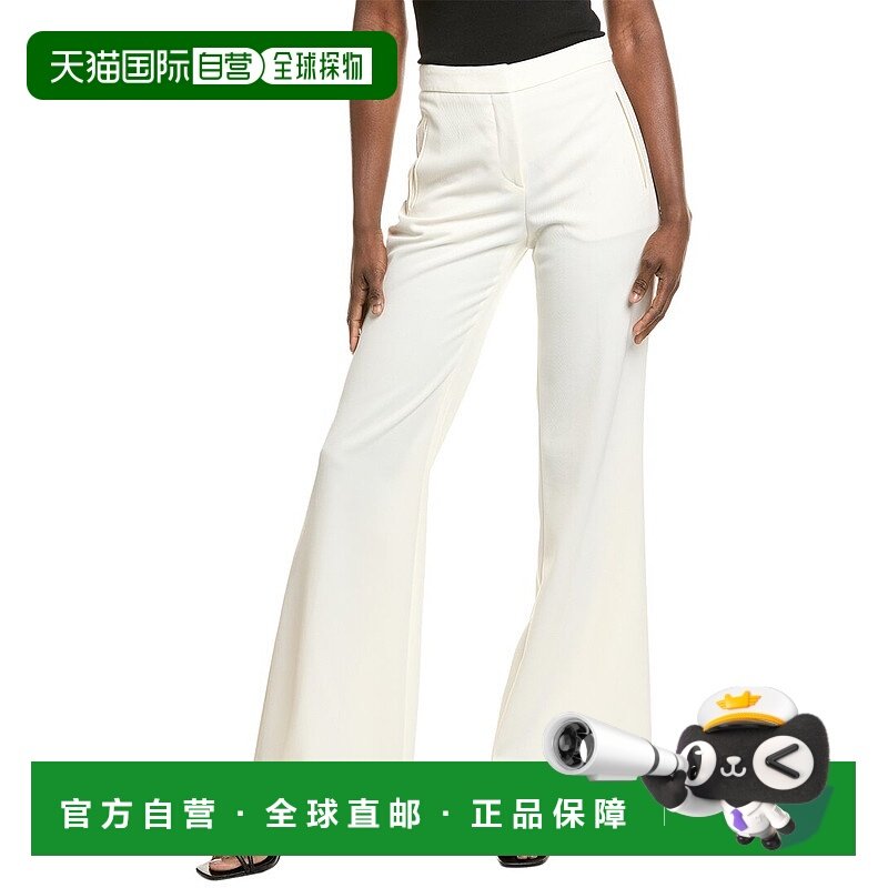 自营 BOSS Hugo BOSS Talia长裤-白色 美国奥莱直发女装阔腿裤