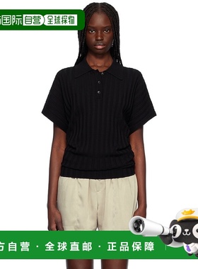 1h可退 香港直邮潮奢 Recto 女士 黑色 Dolman Sleeves Knit Polo
