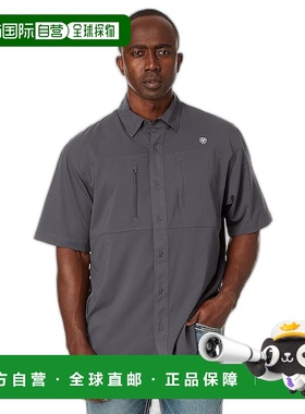 1h可退 香港直邮潮奢 ariat 男士 Venttek 合身衬衫 black黑色 舒