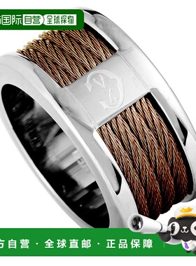 自营 Charriol Forever 不锈钢和青铜 PVD 电缆带环 多 美国奥莱