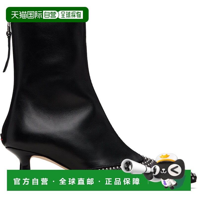 1h可退 香港直邮潮奢 aeyde 女士 黑色 Sila Mini Stud Leather