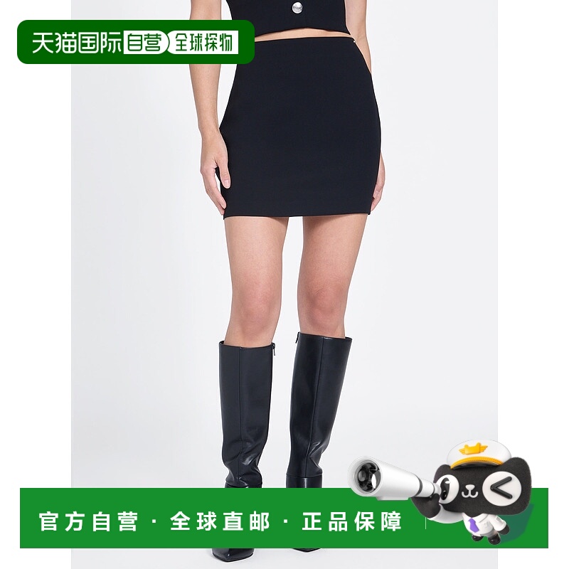 自营guessValeria Mini Skirt - black 美国奥莱直发半身裙包臀裙