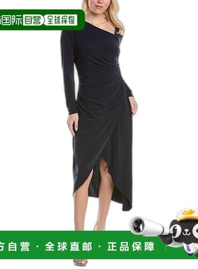 自营Halston Giorgia 鸡尾酒礼服 - 蓝色 美国奥莱直发连衣裙