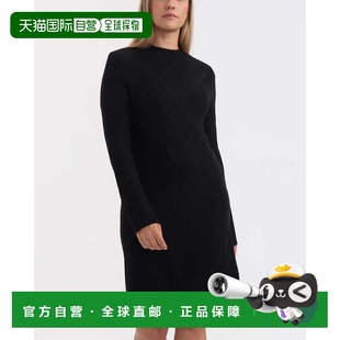 黑色 自营Ellen 喇叭裙 立领长袖 美国奥莱直发 Tracy女式