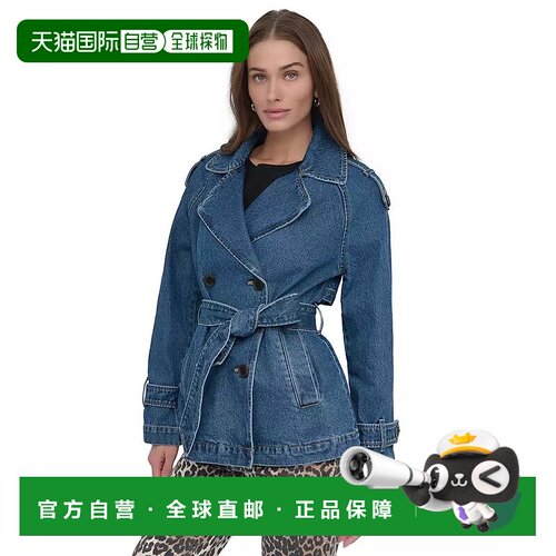 1h可退 【美国直邮】dkny 女士 风衣新款