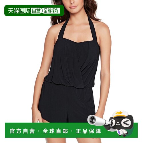 自营Magicsuit固体Brooke一件-黑色 美国奥莱直发泳衣