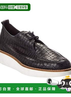 自营Arche Dalika Croc-Embossed Leather Sneaker - black 美国