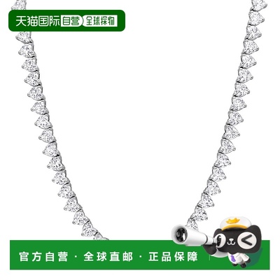 自营mimi & max31 1/2 CT TGW Created 925 纯银白色蓝宝石网球项