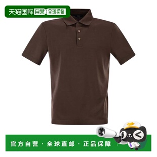 自营hernoDouble-Layered Cotton Pique Polo Shirt With Ribbed