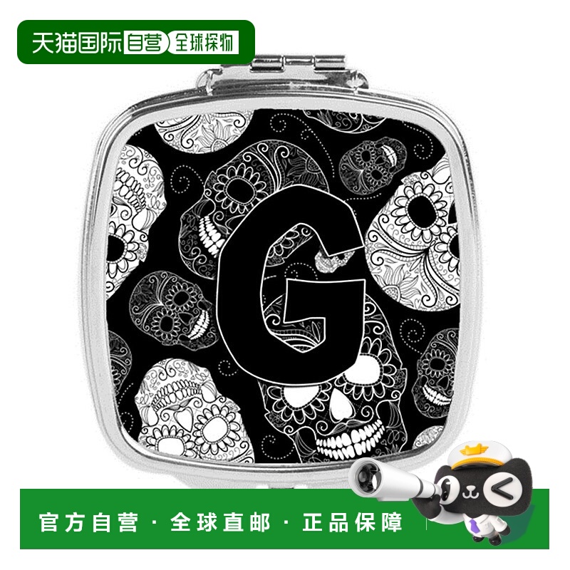 自营 Carolines Treasures CJ2008-GSCM 字母 G 亡灵节骷髅黑色紧
