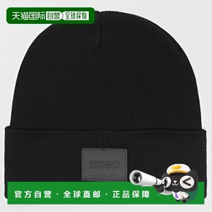 自营hugo bossHugo Men's Xevon Cotton Knitted Beanie, Black -