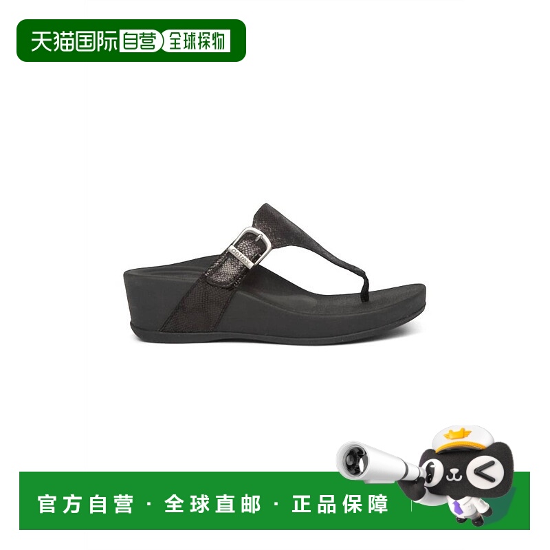 自营aetrexWomen's Kate Sandal In Black 美国奥莱直发