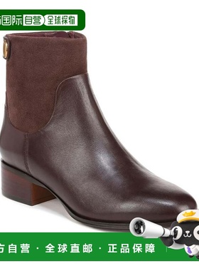自营Franco Sarto Jessica Boots Women Brown Leather Almond To