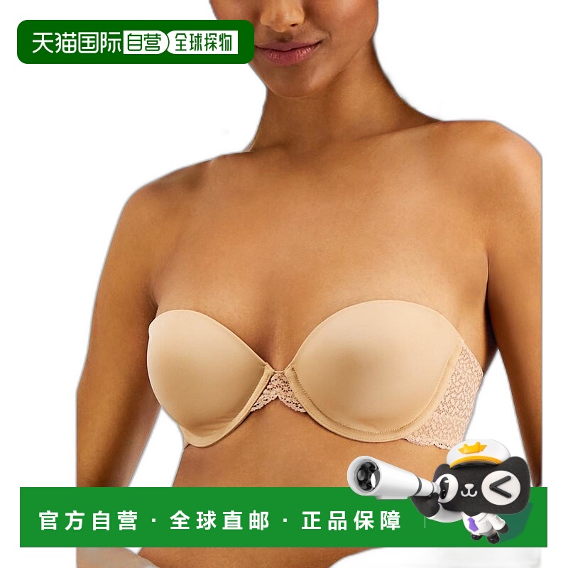 【美国直邮】DKNY|女士现代蕾丝无肩带胸罩 DK4049女款性感内衣