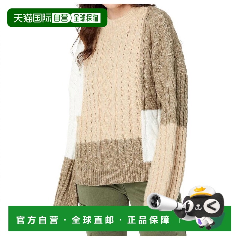 自营 en saisonBaylor Cable针织气球袖毛衣，自然色 美国奥莱直