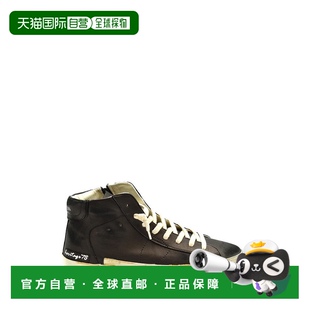 美国奥莱 黑色 自营philippe model高帮黑色皮革Prhuhe02运动鞋