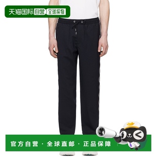 香港直邮潮奢 海军蓝条纹运动裤 Moncler 男士 J10 盟可睐 1h可退