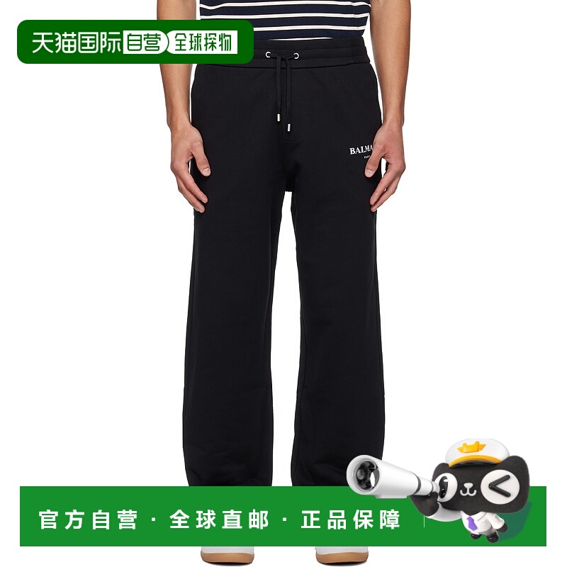 1h可退 香港直邮潮奢 Balmain 巴尔曼 男士 黑色 Paris Writing