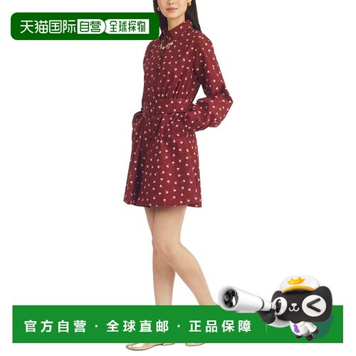 自营Draper James Lily长袖迷你连衣裙-多 美国奥莱直发