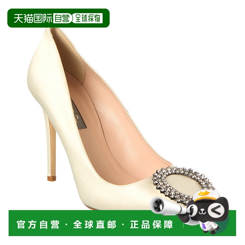 自营 SJP by Sarah Jessica Parker Sly 100 缎面高跟鞋 - 白色