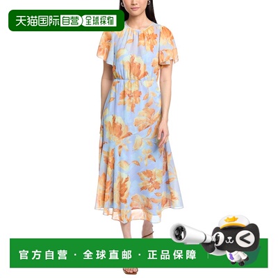 自营Lost + Wander Florentine Affair Midi Dress - blue 美国奥