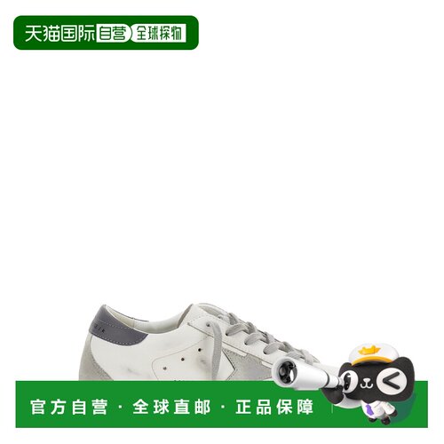 香港直邮Golden Goose 白色皮革低帮运动鞋 Superstar厚底皮鞋