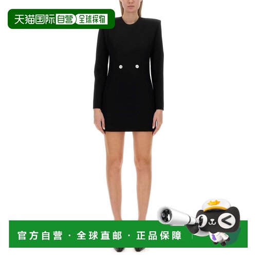 自营versace/范思哲Mini Grain De Poudre Dress - black 美国奥