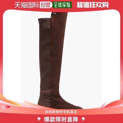 【美国直邮】Stuart Weitzman斯图尔特韦茨曼及膝靴棕色平底休闲