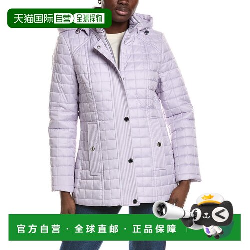 自营London Fog Medium Quilt Coat - pink 美国奥莱直发