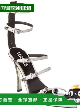 自营 Versace Pin-Point 皮革凉鞋 - 白色 美国奥莱直发范思哲
