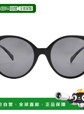 自营Versace Polarized Grey Round Ladies Sunglasses VE4442 GB