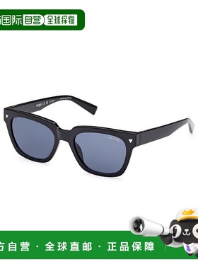 自营Guess Resin Men's Sunglasses - black 美国奥莱直发太阳镜
