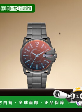 自营Diesel 男士 Master Chief 计时码表，炮铜色不锈钢腕表 - 炮