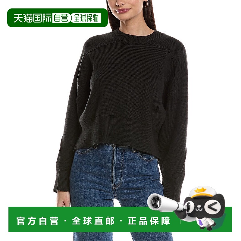 自营rag & bone Lysa Wool-Blend Knit Sweater - black 美国奥莱