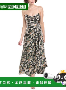 自营cinq a sept五到七朵Cosmo Flowers Kasia连衣裙-黑色 美国奥