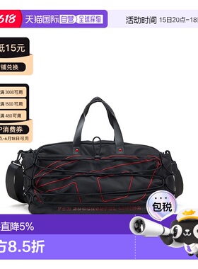 香港直邮DIESEL Tech-D 红色标志 涤纶 旅行包 男款 黑色X10412P3
