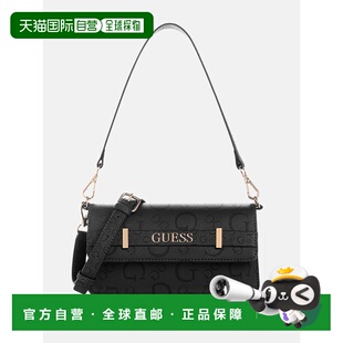 自营guessEldoria Enlarged Logo Crossbody Shoulder Bag - coal
