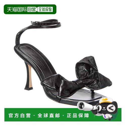 自营Jimmy Choo Staz 90 Leather Sandal - black 美国奥莱直发