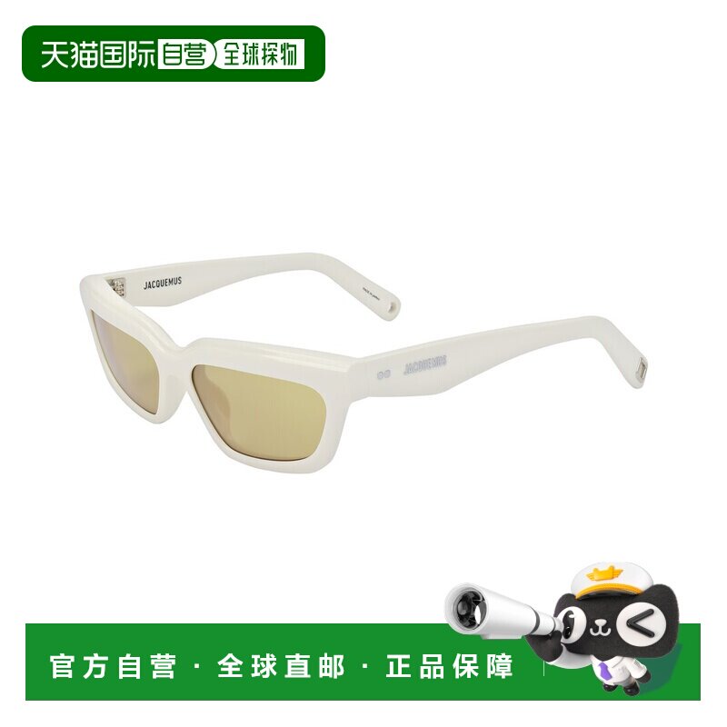 自营Jacquemus女士JAC62 54mm太阳镜-白色 配饰美国直发奥莱
