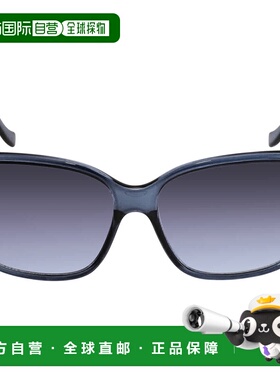 自营Calvin Klein Blue Gradient Oversized Ladies Sunglasses C