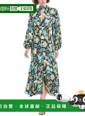 自营 cinq a sept五到七卷花莫莉礼服-黑色 美国奥莱直发连衣裙