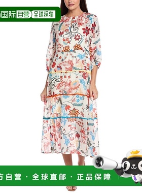 自营 Johnny Was Maxi 连衣 裙 - 白色 连衣裙美国直发奥莱