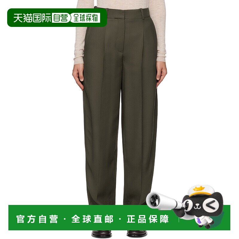 1h可退 香港直邮潮奢 JOSEPH 约瑟夫 女士 绿色 Germain 长裤 JP0
