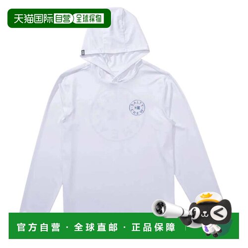 自营Men's Salty Crew Watermark Hoodie White Stretch Long Sle