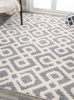 jonathan yAstrid Retro Trellis High-Low Multi/Cream Area Rug