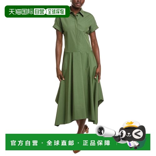 自营Lafayette 148 New York露腰连衣裙-绿色 美国奥莱直发