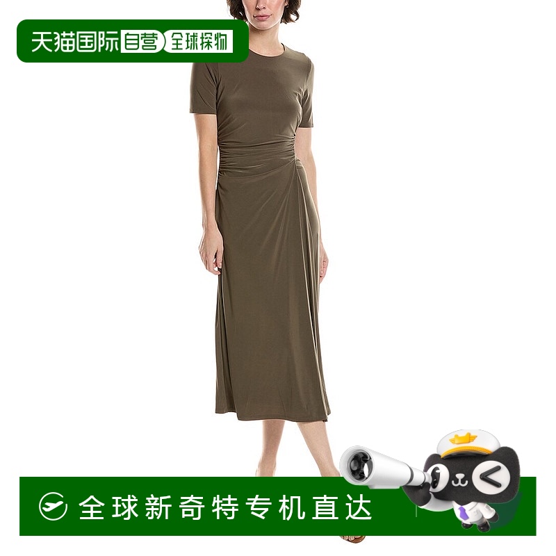 自营 Maison Tara褶边迷笛连衣裙-绿色 【美国奥莱】直发