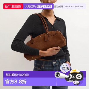 香港直邮COACH 专柜款 Empire Carryall34女士皮革单肩手提包绒面