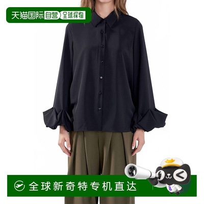 自营 endless rose黑色泡泡色衬衫 美国奥莱直发